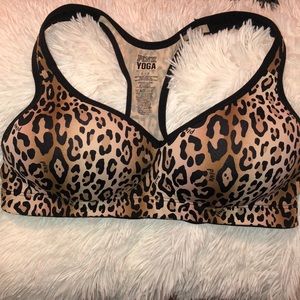 Cheetah Push Up Sports Bra from PINK! size: Small